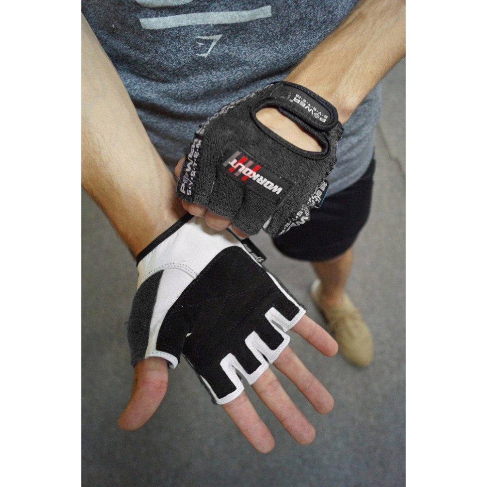 Рукавички для фітнесу Workout Power System PS-2200_M_Black, M 22 см