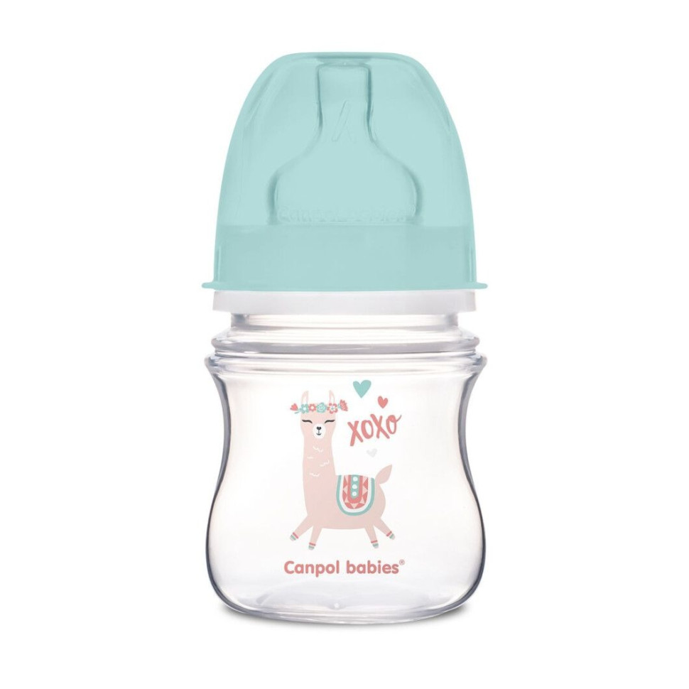 Бутылка антиколиковая Easystart Canpol babies 35/220_gre с широким отверстием, 120 мл