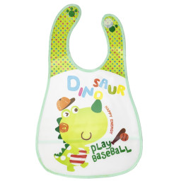 Слюнявчик клеенчатый "Dinosaur" Mega Zayka MGZ-0605-1 на липучке Слюнявчик клеенчатый "Dinosaur" Mega Zayka MGZ-0605-1 на липучке
