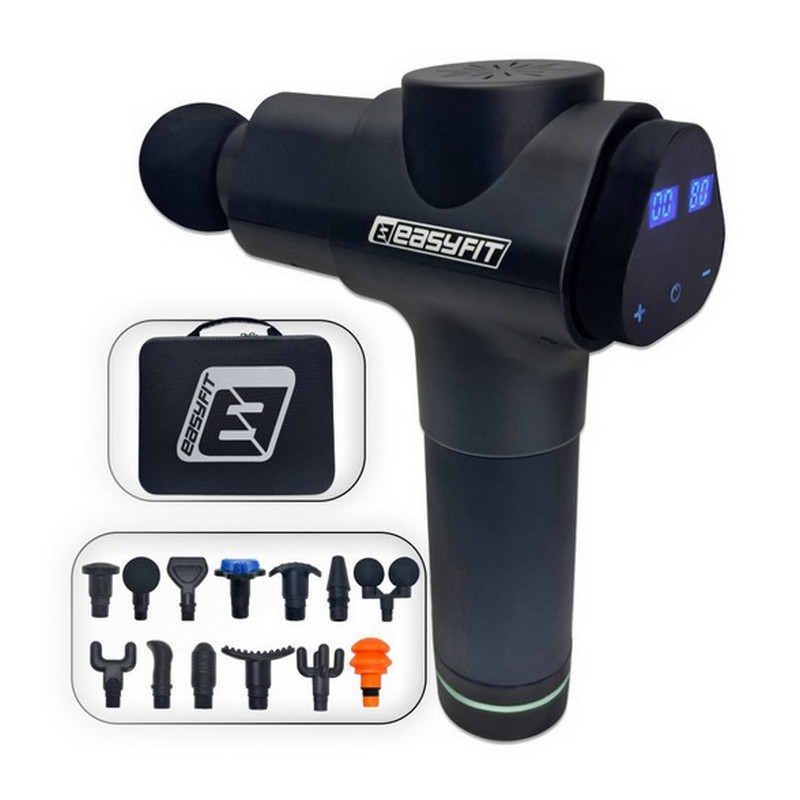 Перкусійний вібромасажер UltraGun Easyfit EF-2074, 13 насадок