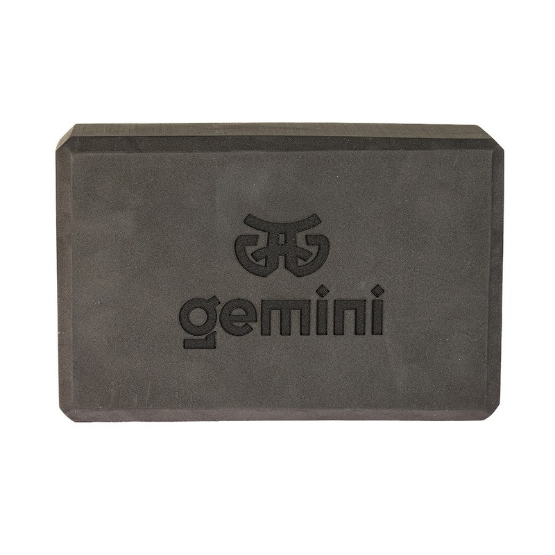 Блок для йоги Gemini Sport GВ001-BK 23х15х7,5 см, чорний