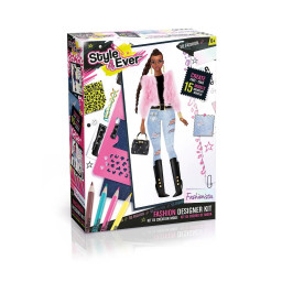 Набор для творчества Style 4 Ever "Юный дизайнер - Fashionista" CanalToys OFG233/1 с трафаретами