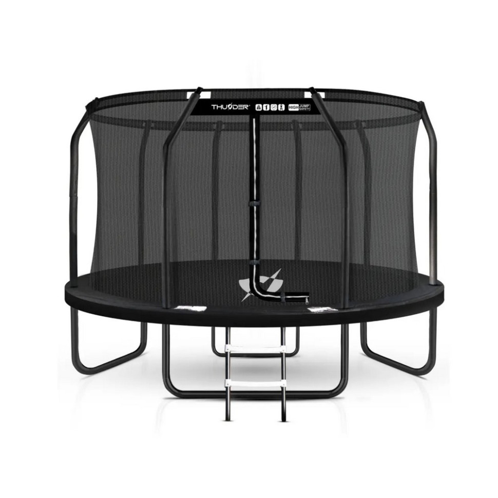 Батут с внутренней сеткой Inside Elite Thunder INSIDE-ELITE-14FT-BLACK 427 см, черный