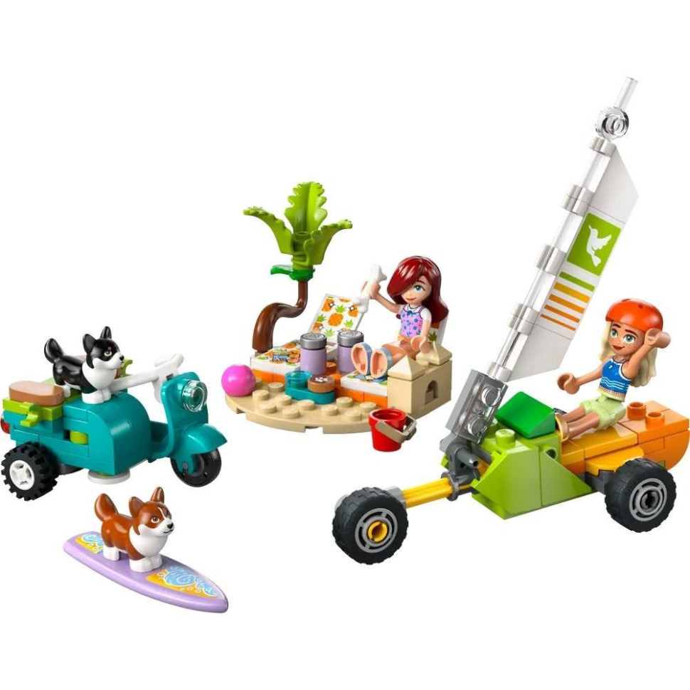 Конструктор Собачьи приключения на серфе и скутере LEGO 42641, 113 деталей