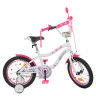 Велосипед дитячий PROF1 Y18244 18 дюймів, біло-малиновий 