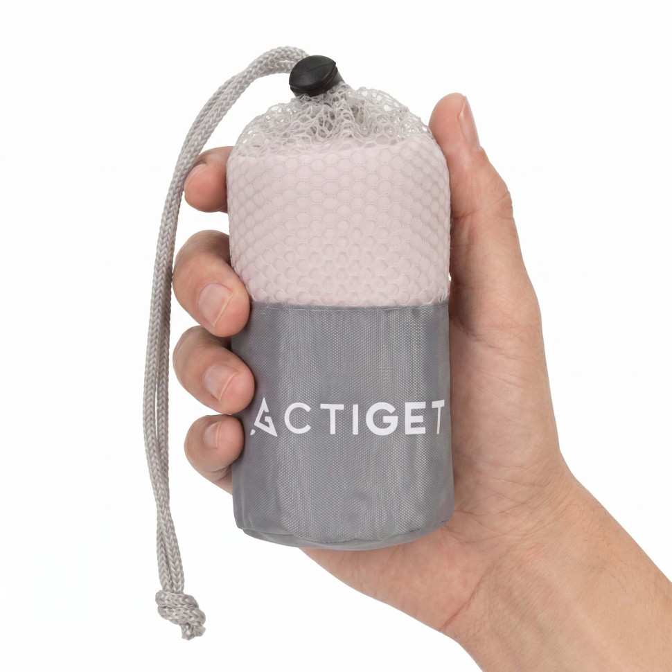 Рушник спортивний Actiget ACT0184 Light Pink, з мікрофібри 80x40 см