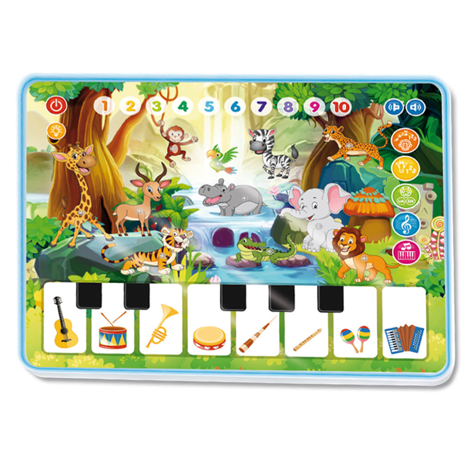 Інтерактивний музичний планшет SMART KIDS M 3812 Зоопарк вірші, цифри, музика
