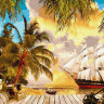 Картина за номерами. Rainbow Art "Карибський рай" GX30112-RA 