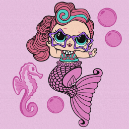 Картина за номерами "L.O.L. Surprise! Mermaids Waves" Ідейка KHO6266, 40х40 см
