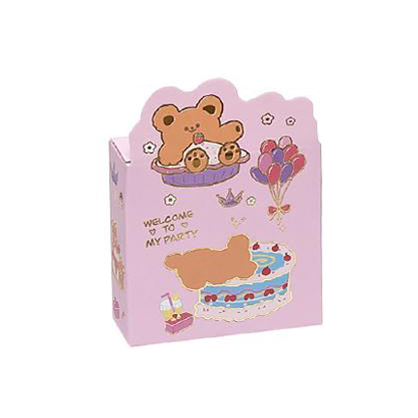 Скотч декоративний з наклейками Bambi XM-JD2233-2, 20 наклейок