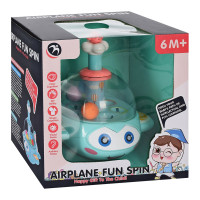 Дитяча дзиґа "Літак" Limo Toy BM1201, 16 см