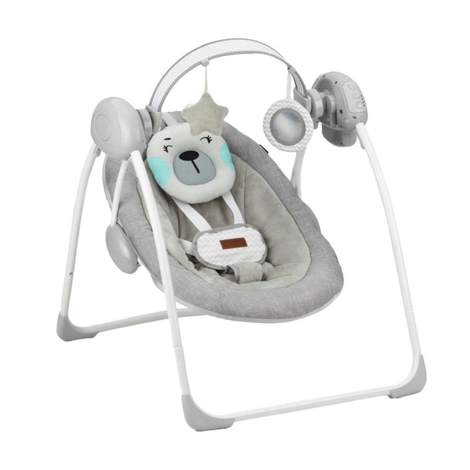 Колыбелька-качалка LISS MoMi BULE00015 бирюзовый 8 мелодий