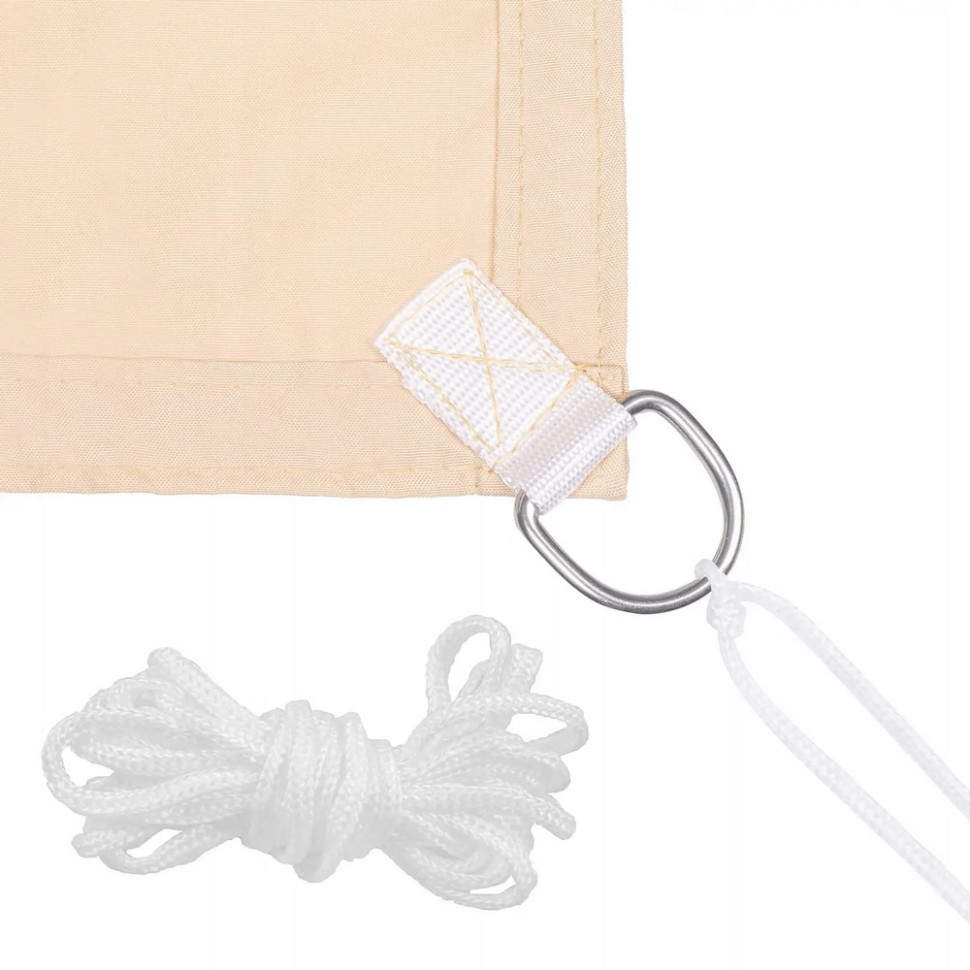 Тент-парус теневой для дома, сада и туризма Springos SN1030, 3 x 3 м, Beige