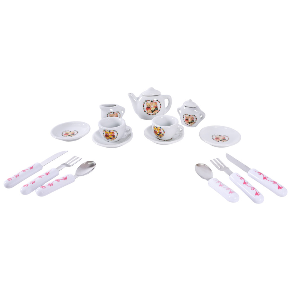 Детский набор посуды Tea set Bambi 868-E6-3 фарфор, 17 предметов