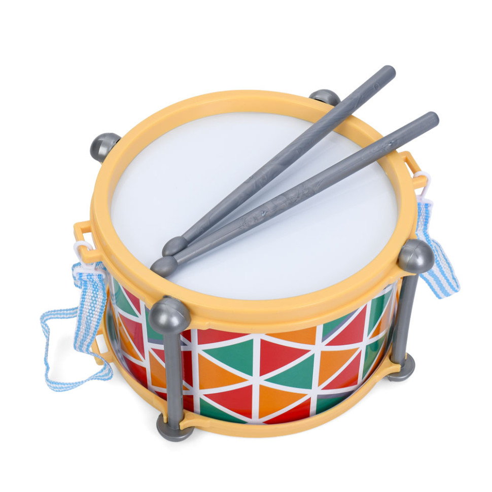 Дитяча іграшка Барабан Bambi 2018T(Yellow) ремінець, 2 палички