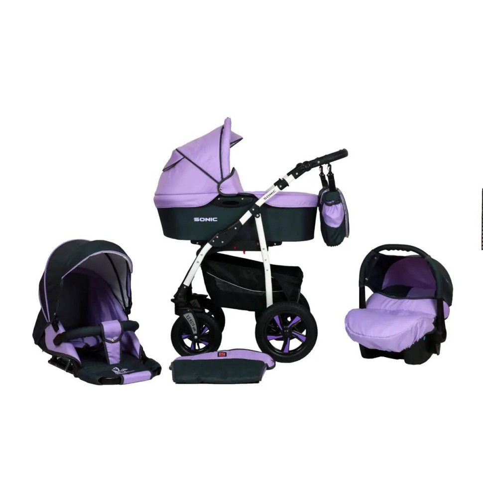 Коляска универсальная 3 в 1 Verdi Sonic 9023-VS-06 фиолетовый