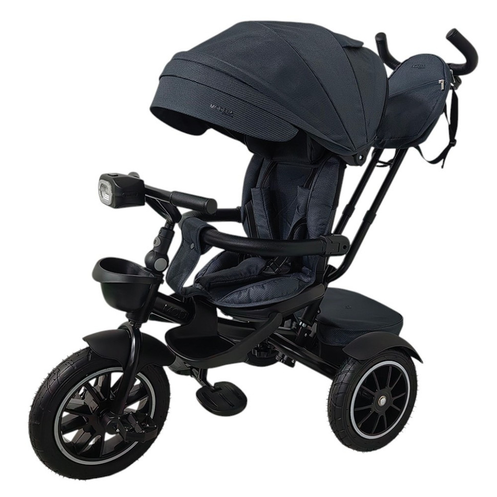 Детский трехколесный велосипед MODENA El Camino ME 1193 Dark Gray, с родительской ручкой