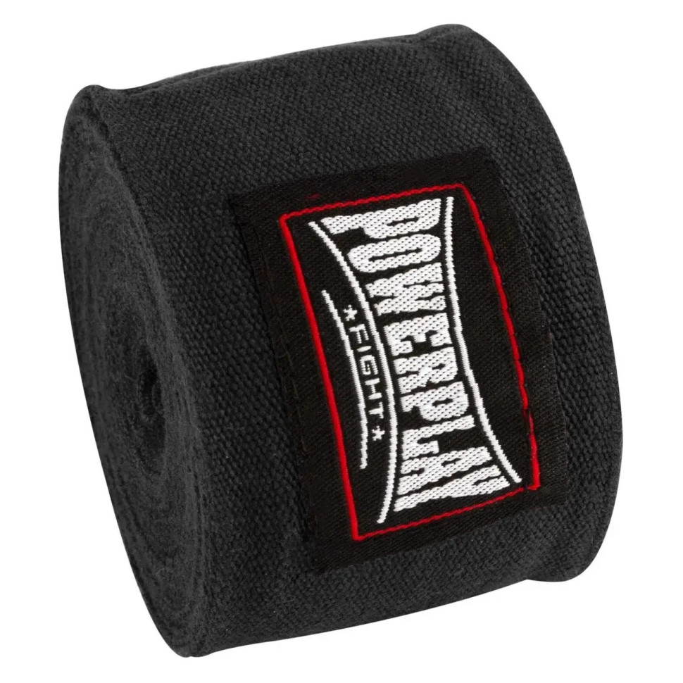Бинты для бокса PowerPlay PP_3046_4,5m_Black, Чорні (4,5 м)