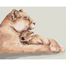 Картина за номерами "Левине серце" Brushme BS52794, 40х50 см