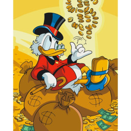Картина по номерам "Scrooge McDuck" Art Craft 11576-AC 40х50 см