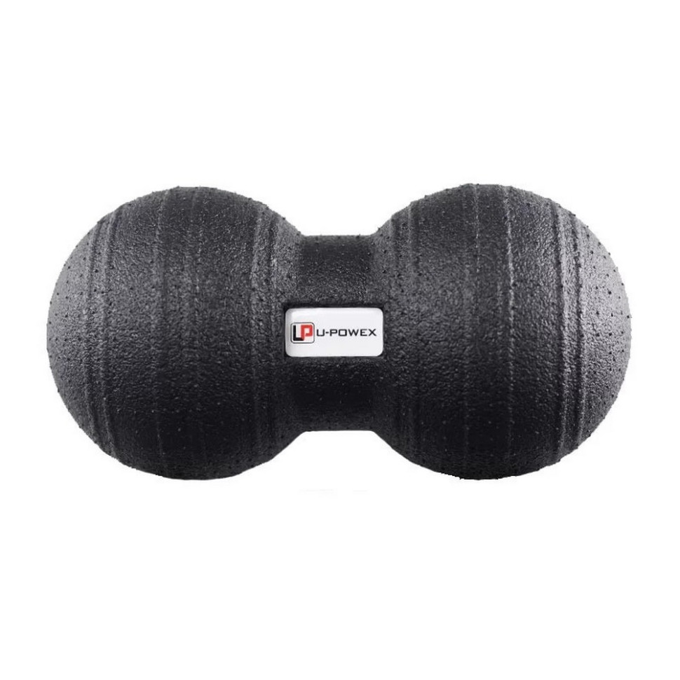 Масажний м'яч подвійний Epp foam peanut ball U-POWEX UP_1004_Ball_D12*24cm, Black