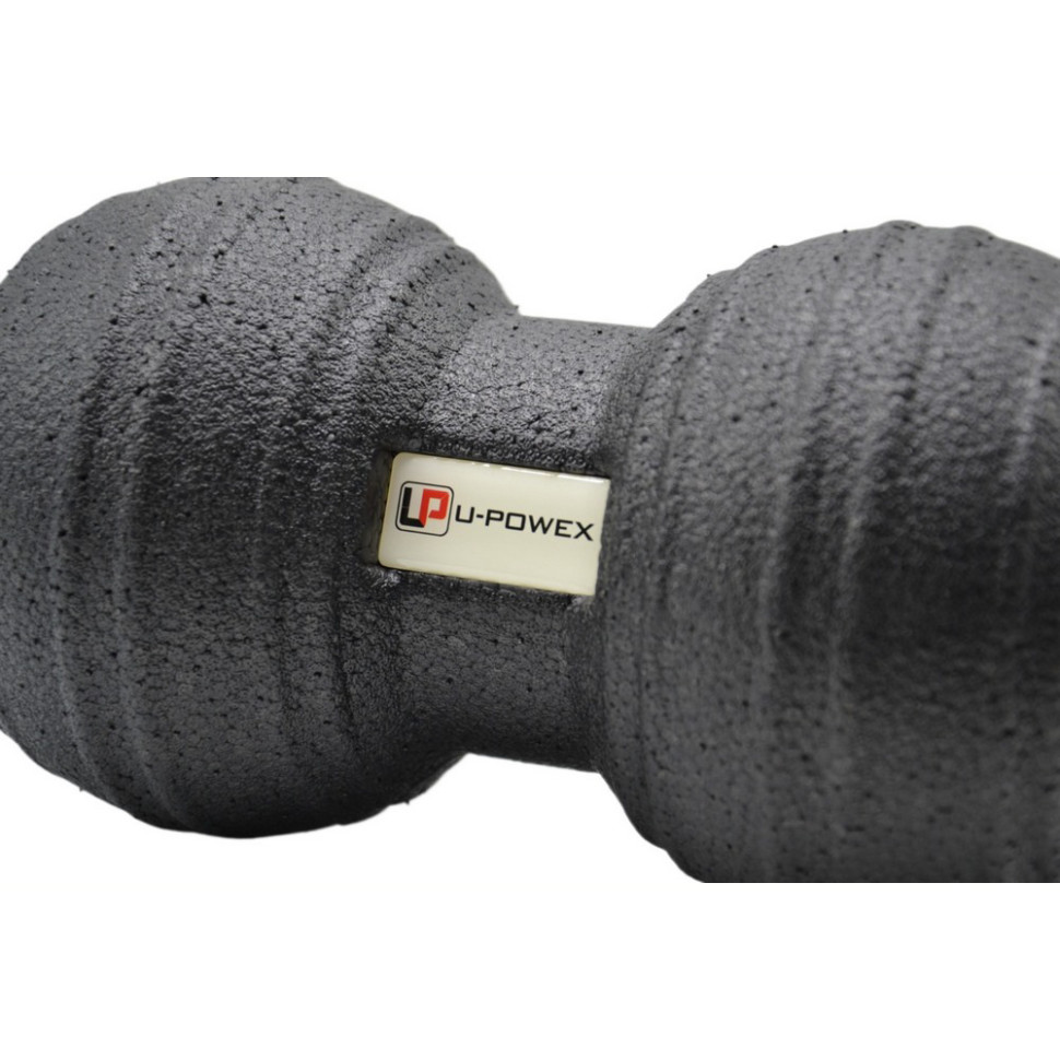 Масажний м'яч подвійний Epp foam peanut ball U-POWEX UP_1004_Ball_D12*24cm, Black