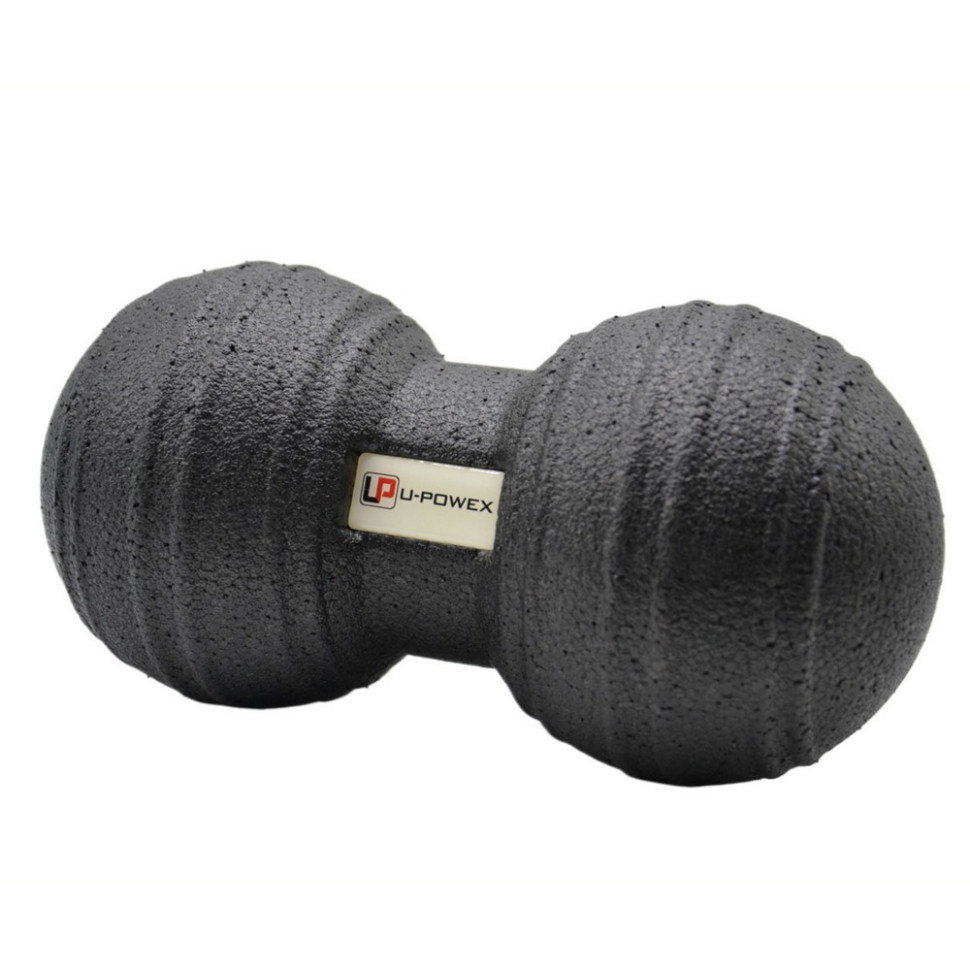 Масажний м'яч подвійний Epp foam peanut ball U-POWEX UP_1004_Ball_D12*24cm, Black