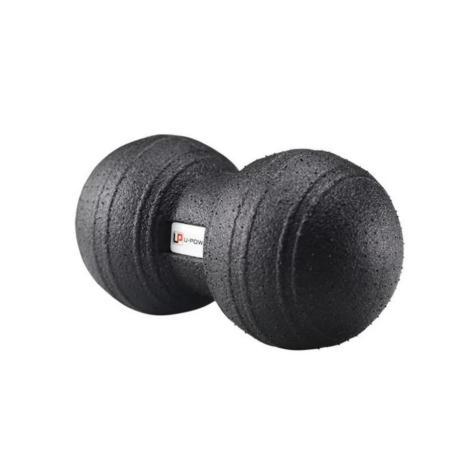 Масажний м'яч подвійний Epp foam peanut ball U-POWEX UP_1004_Ball_D12*24cm, Black