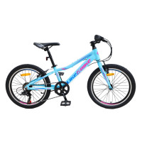 Велосипед подростковый "Viva" LIKE2BIKE A212005 колёса 20", голубой, рама алюминий 10"