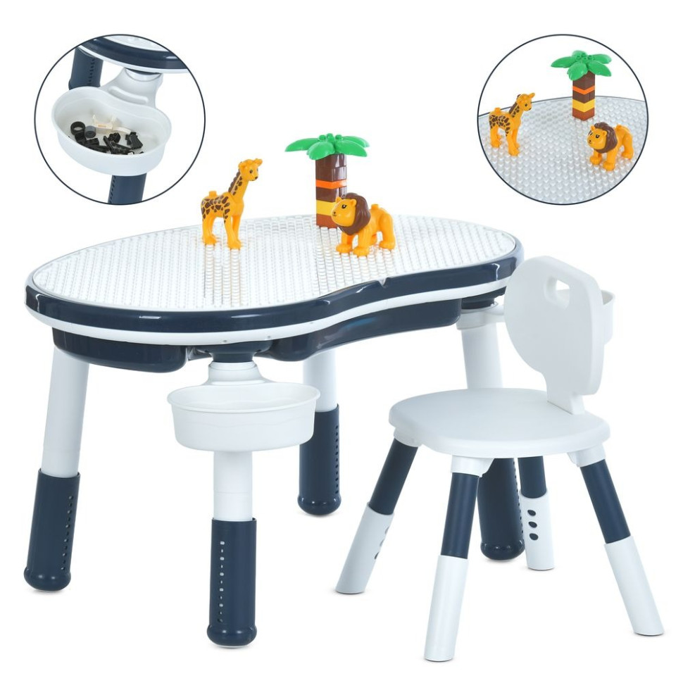 Дитячий столик Bambi M 6177-4 ігрове поле для конструктора