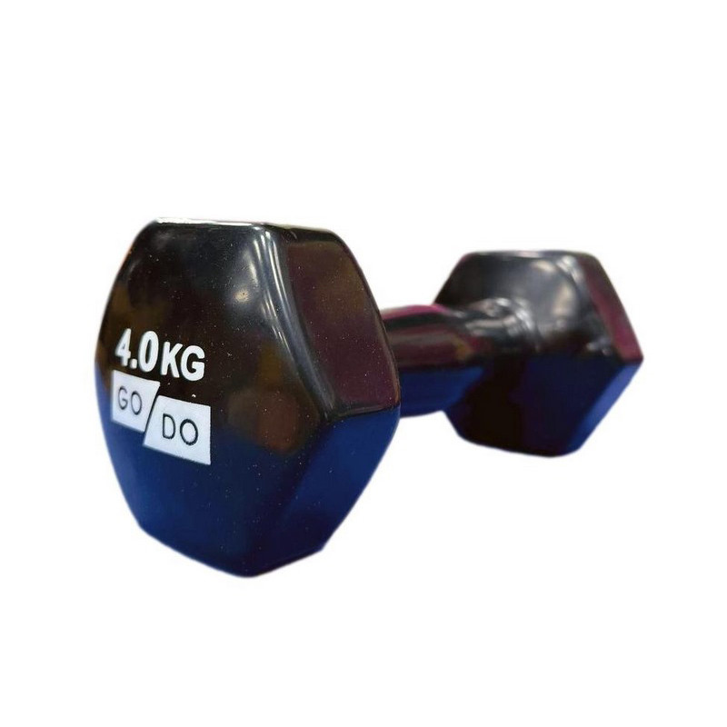 Гантель для фитнеса с виниловым покрытием Gemini Sport GD-4.0BK, 8 кг