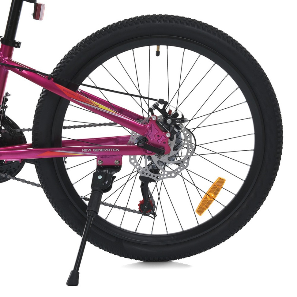 Велосипед PROF1 MTB2601-3, 26 дюймов, алюминиевая рама 13 Shimano 21SP фуксия