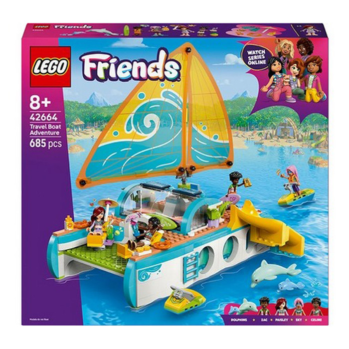 Конструктор Friends Приключения на туристической лодке LEGO 42664, 685 деталей