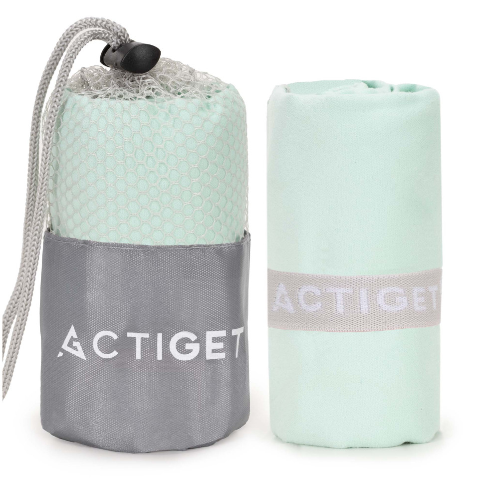 Рушник спортивний Actiget ACT0185 Mint, з мікрофібри 80x40 см