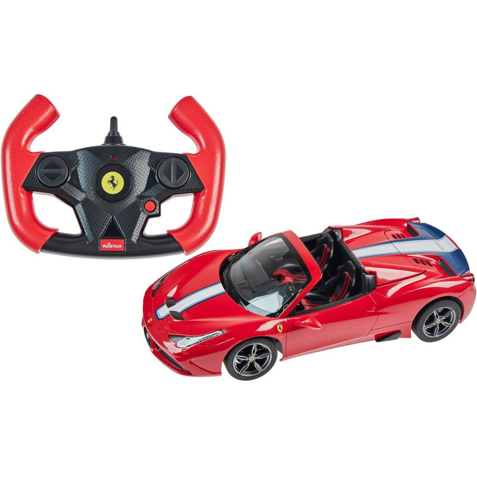 Машинка на радиоуправлении Ferrari 458 Speciale A Rastar 74560 red 1:14 
