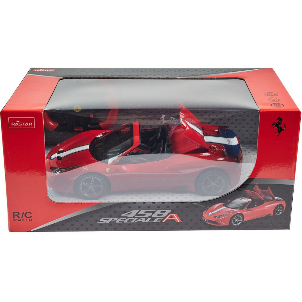 Машинка на радиоуправлении Ferrari 458 Speciale A Rastar 74560 red 1:14 