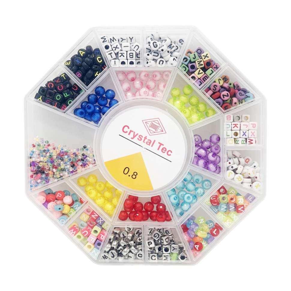 Набор бисера для создания украшений Bambi 035-79 леска в комплекте