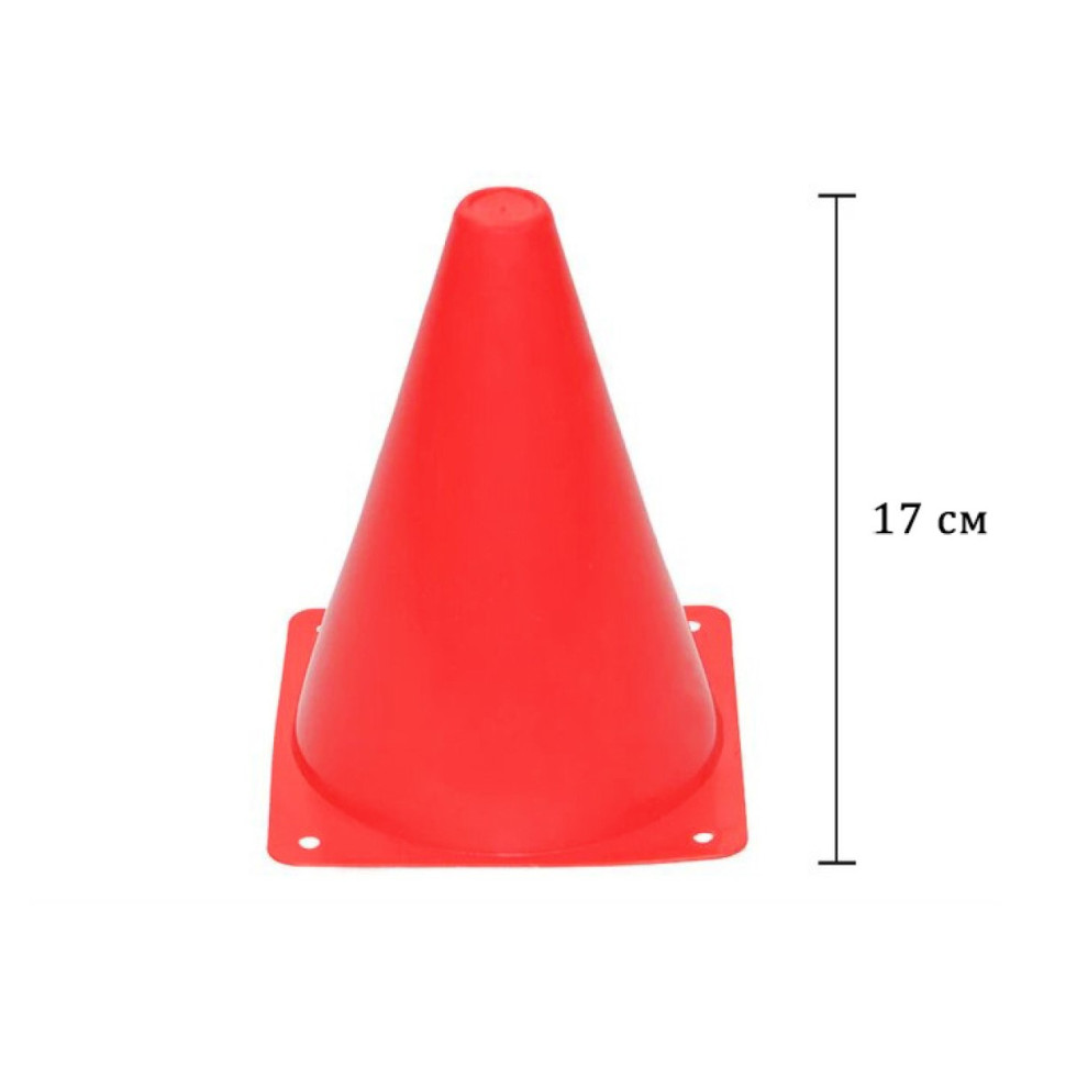 Конус-фішка спортивна EasyFit EF-1678-R 17 см червона