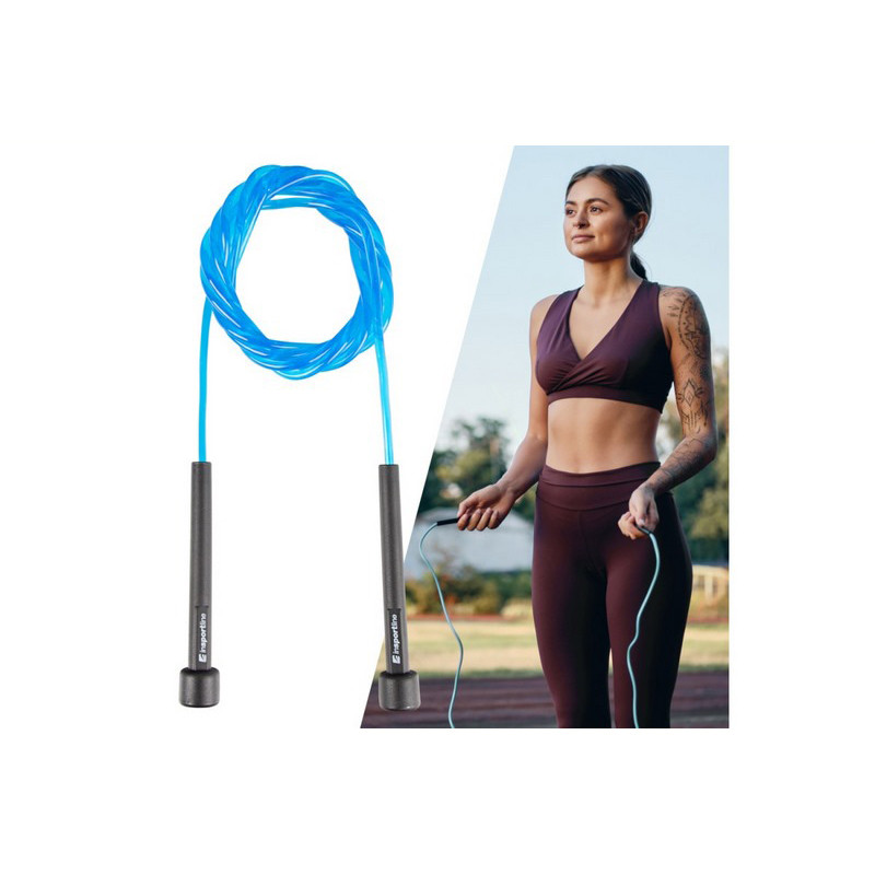 Скакалка спортивная JumpSpeed inSPORTline 24306-3 синий, длина 275 см