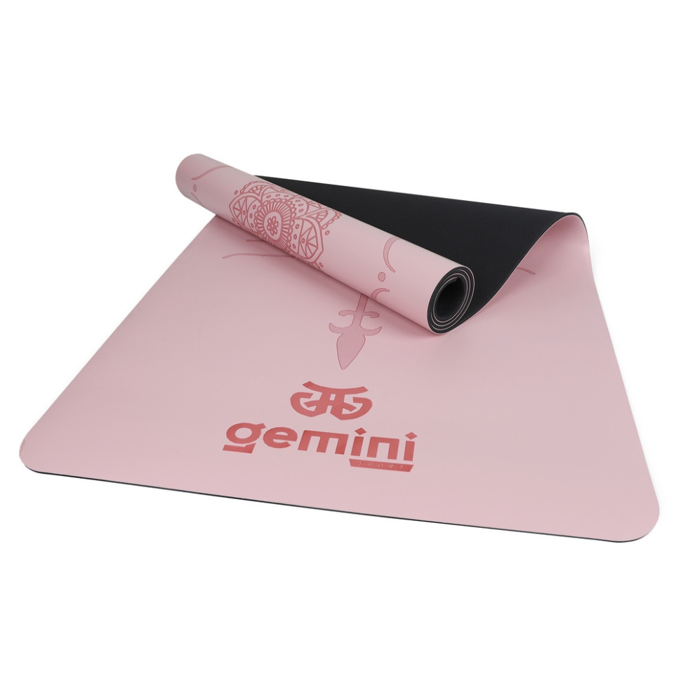 Килимок для фітнесу та йоги Gemini Sport PUY-2899PINK 183х68х0,5 см