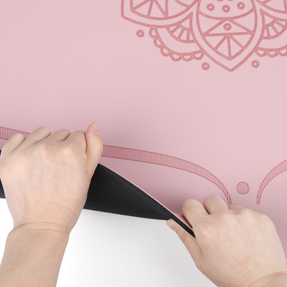 Килимок для фітнесу та йоги Gemini Sport PUY-2899PINK 183х68х0,5 см