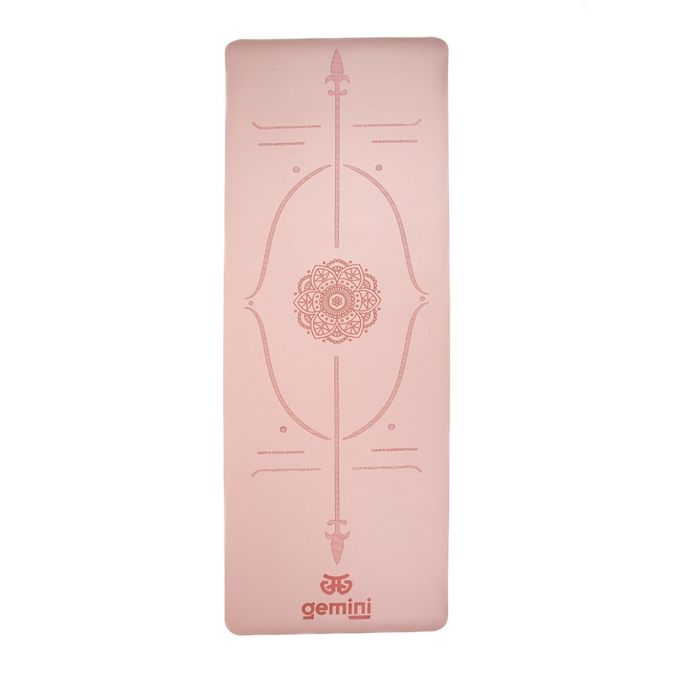 Килимок для фітнесу та йоги Gemini Sport PUY-2899PINK 183х68х0,5 см