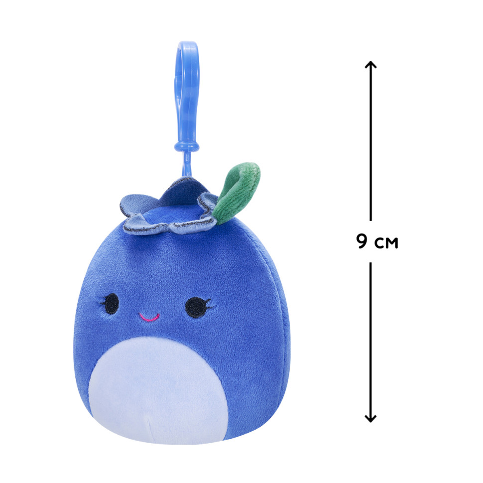 М'яка іграшка Чорниця Блуби Squishmallows SQCP00147 на кліпсі 9 см
