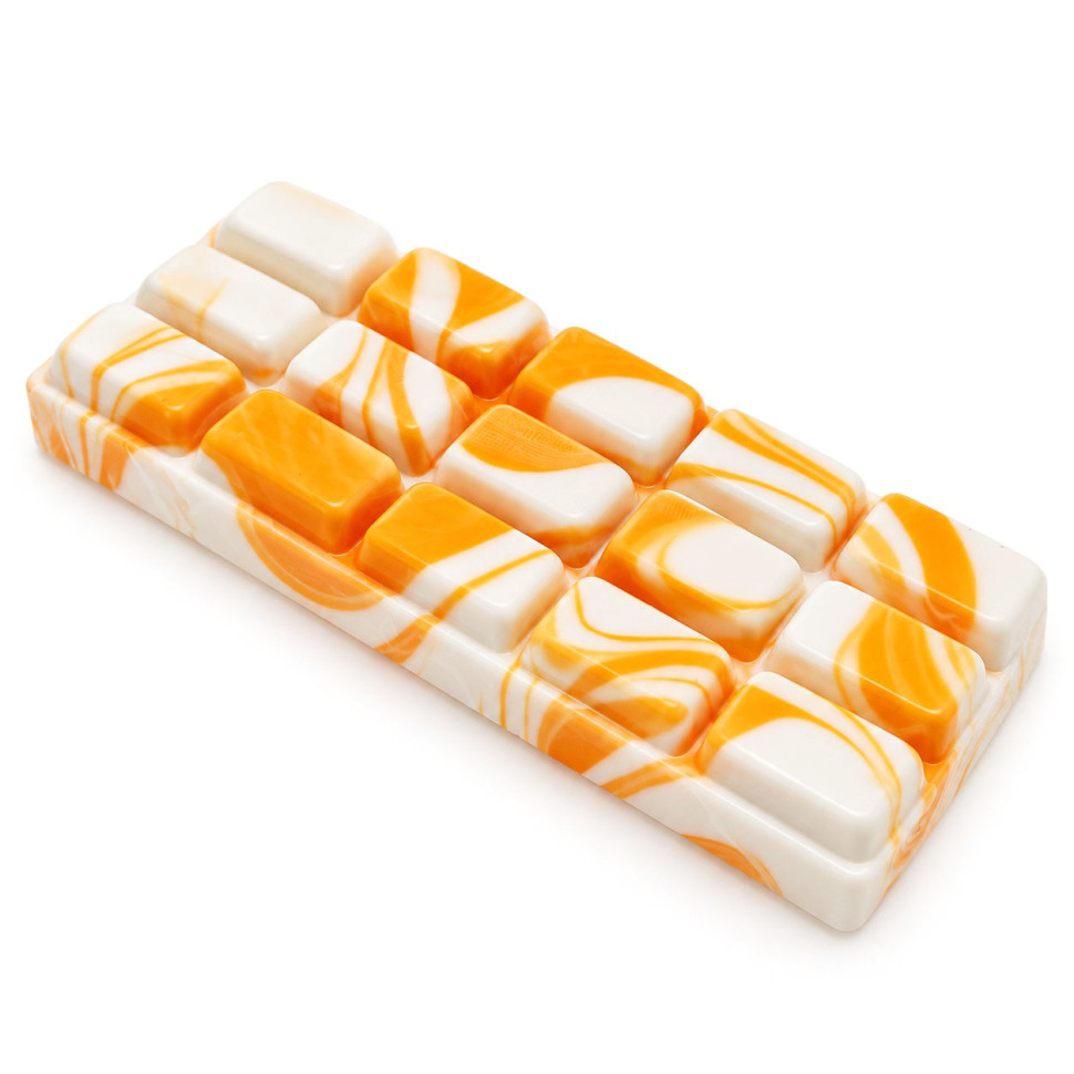 Дитячий сквіш-антистрес Шоколад мармуровий Bambi SQCHOKO-113-Orange розмір 15,7х7х1,7 см