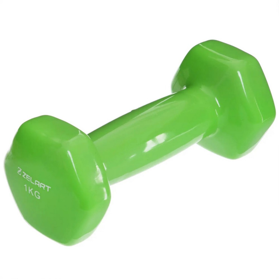 Гантеля с виниловым покрытием Zelart SP-Sport TA-2777-1, 1 шт x 1 кг
