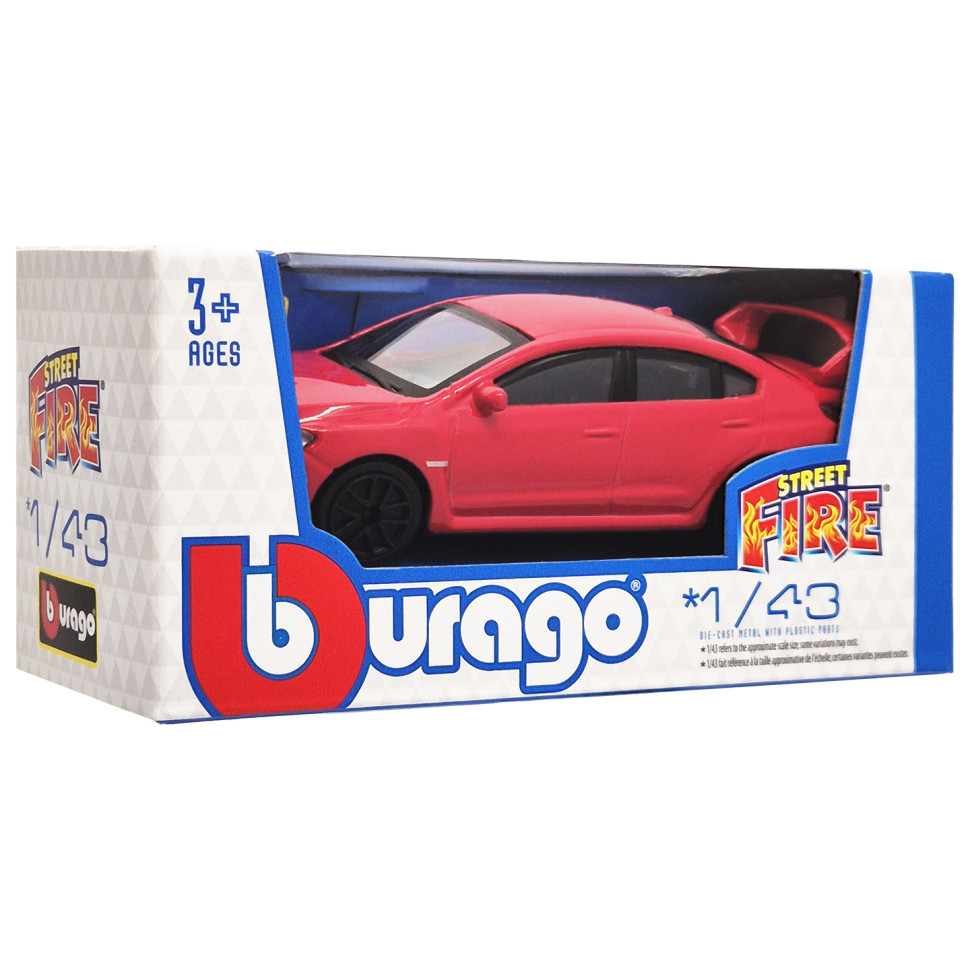 Колекційна автомодель Subaru WRX STI 2017 Bburago 18-30010B-4 масштаб 1:43