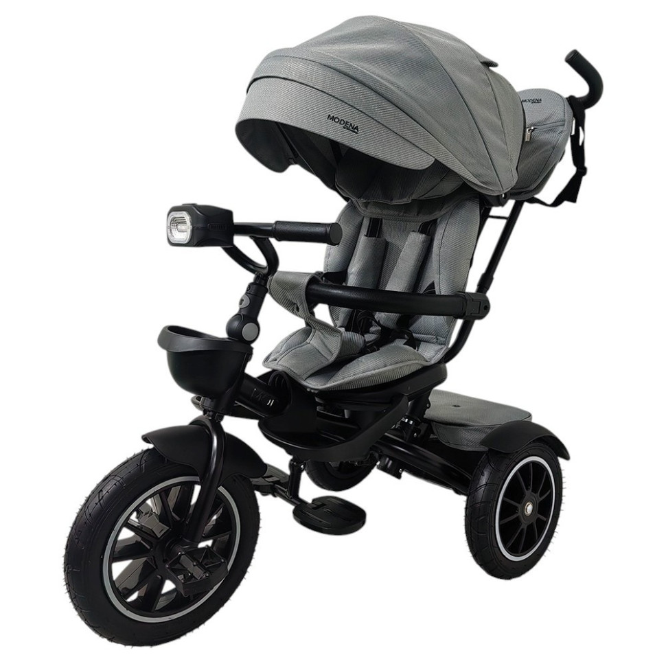 Дитячий триколісний велосипед MODENA El Camino ME 1193 Gray, з батьківською ручкою
