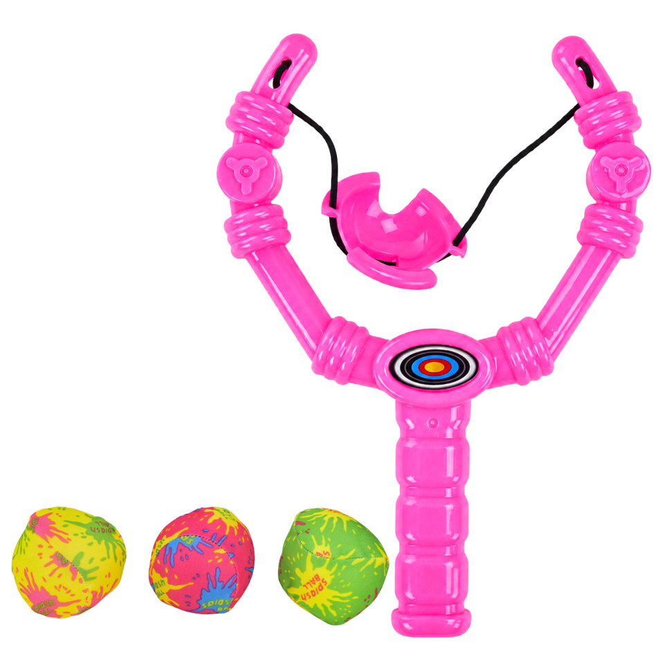 Дитяча Рогатка Bambi XG88-23(Crimson) 3 м'які кульки, в сітці
