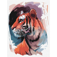Картина по номерам "Взгляд тигра" Идейка KHO4233 30х40 см