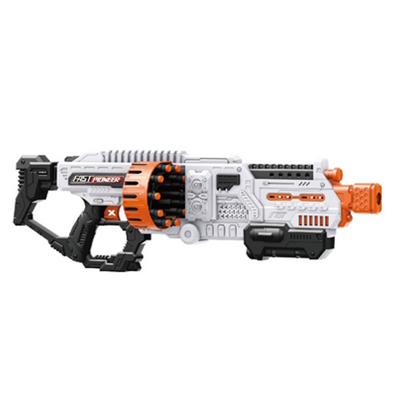Игрушечный пулемет автоматический Blaster BIG527 двойной барабан на батарейках